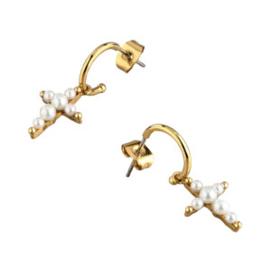 CHIARA-FERRAGNI-PERLA-J19AWC24-Σκουλαρίκια-Χρυσά-Με-Πέρλες