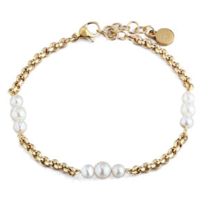 CHIARA-FERRAGNI-PERLA-J19AWC26-Βραχιόλι-Χρυσό-Με-Πέρλες